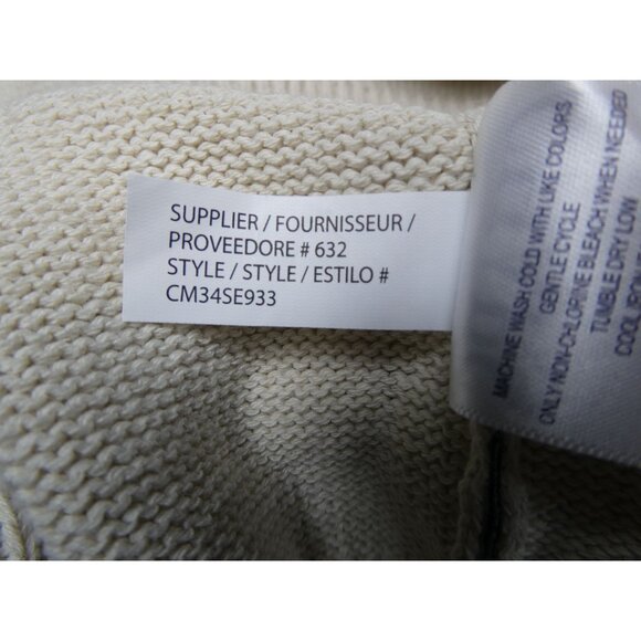 Chaps Men's Crewneck‎ American Flag Sweater Off White Size XL - Picture 11 of 11